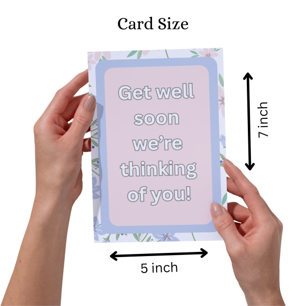 We Are Thinking of You - Get Well Soon Greeting Card - Image 3