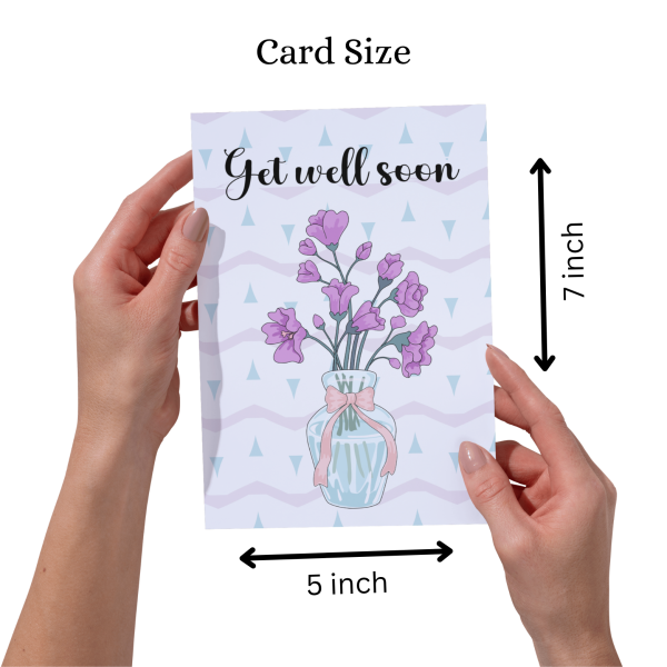Simple Get Well Soon – Greeting Card - Image 3
