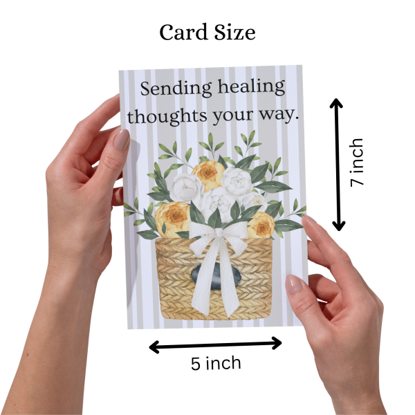Sending Healing Thoughts your way - Greeting Card - Image 3