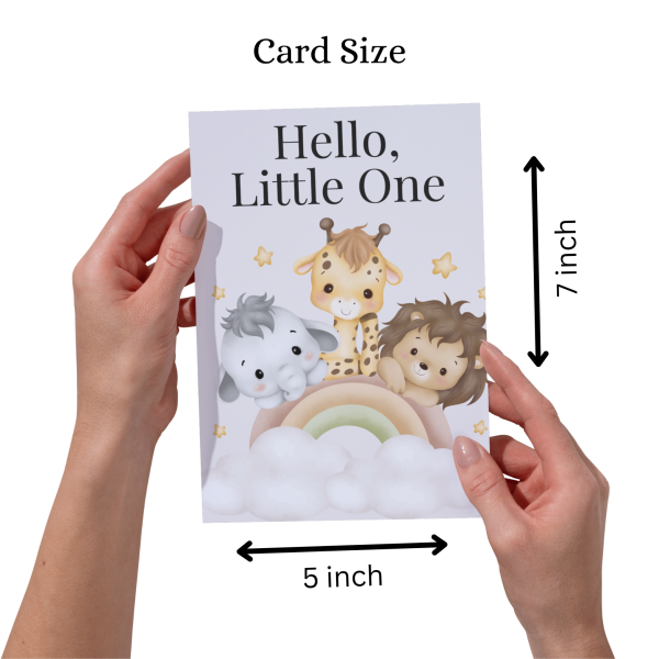 Hello Little One – Newborn Greeting Card - Image 4