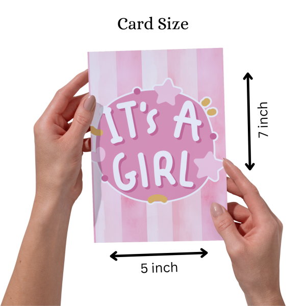 It’s a Girl – Baby Girl Greeting Card - Image 4