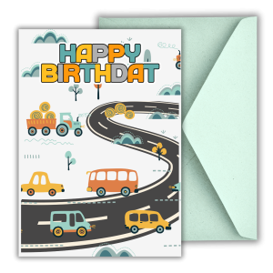 Vroom Vroom! Happy Birthday Card