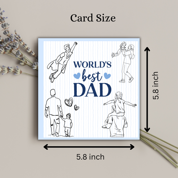 World's Best Dad - Father's Day Greeting Cards - Image 3