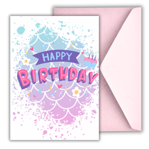 Happy Birthday – Mermaid Kids Card