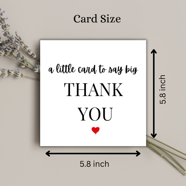 Classic Thank You Greeting Card - Image 3