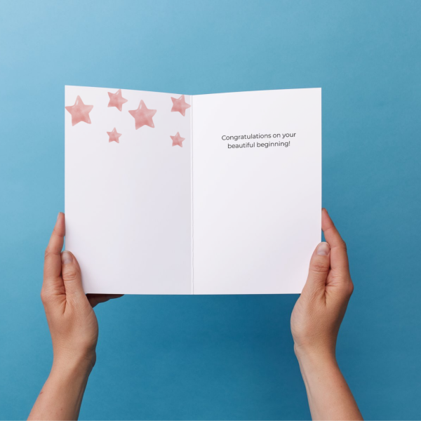 Tiny Toes & Rosy Cheeks – Newborn Greeting Card - Image 3