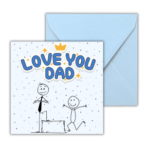Love You Dad 3D - Father's Day Card