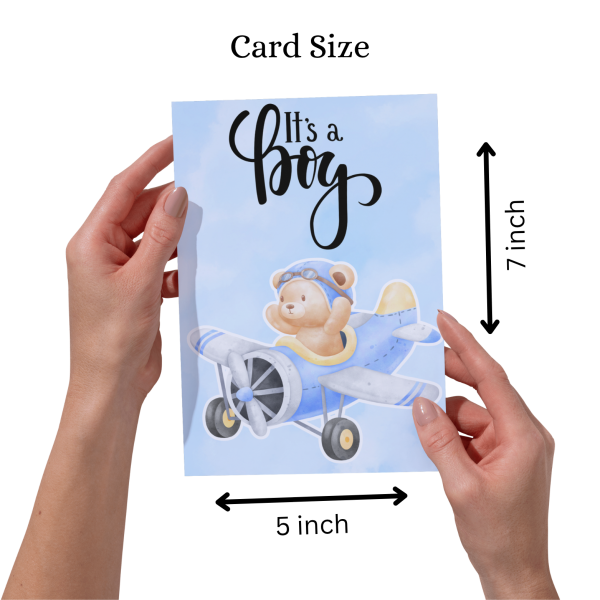 It’s a Boy! – Baby Bear Greeting Card - Image 3