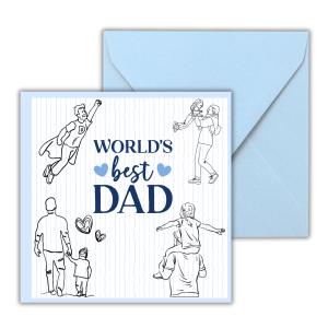 World's Best Dad - Father's Day Greeting Cards