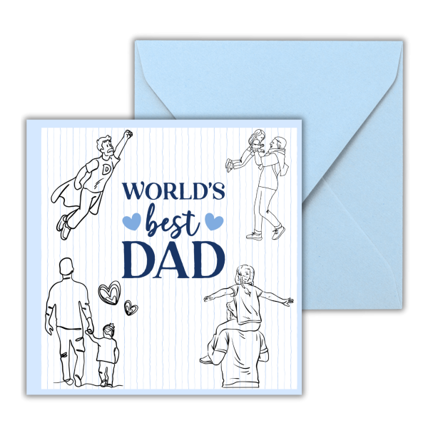 World's Best Dad - Father's Day Greeting Cards