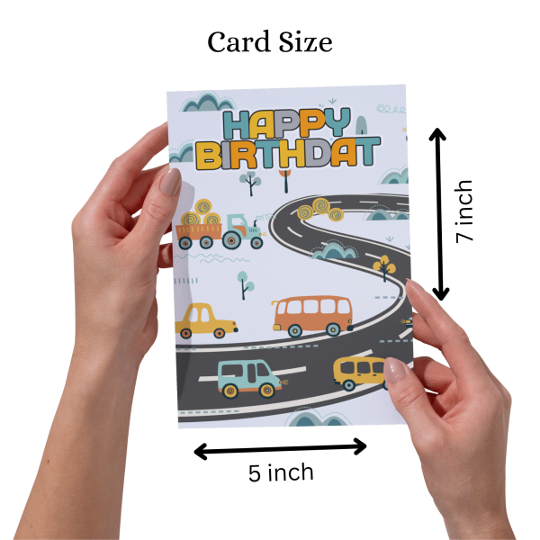Vroom Vroom! Happy Birthday Card - Image 3