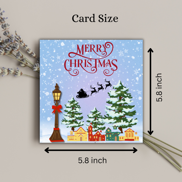Snowy Wishes – Christmas Greeting Card - Image 3
