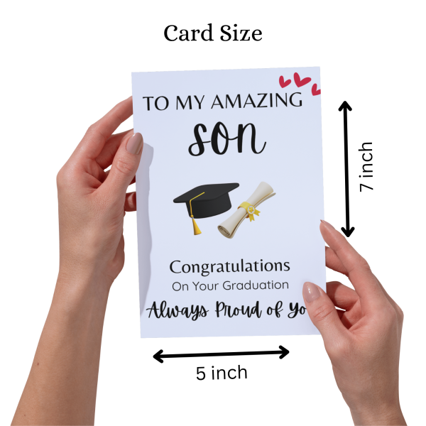To Our Amazing Son – Graduation Card - Image 3