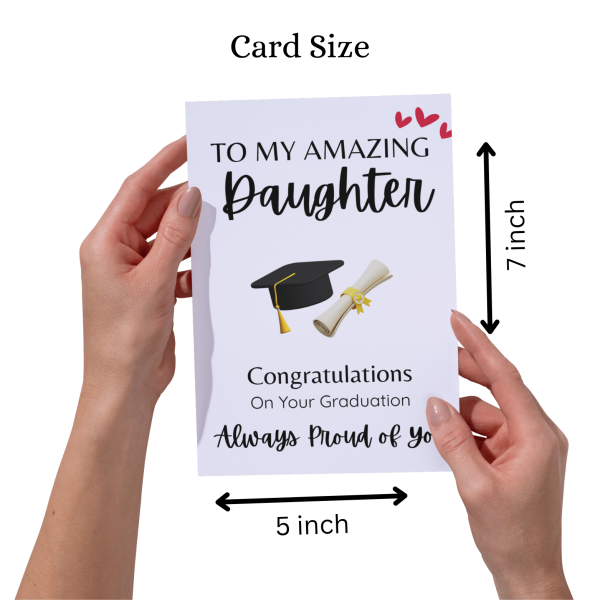 To Our Amazing Daughter – Graduation Card - Image 3