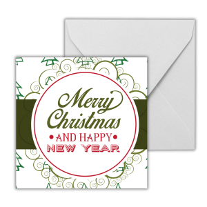 Merry Christmas & Happy New Year Greeting Card