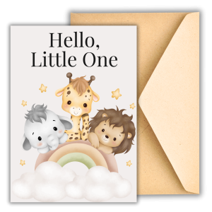 Hello Little One – Newborn Greeting Card
