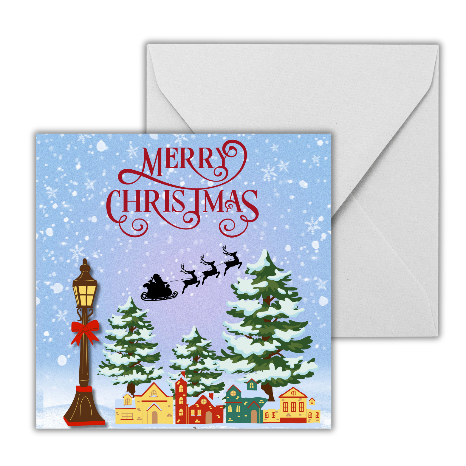 Snowy Wishes – Christmas Greeting Card