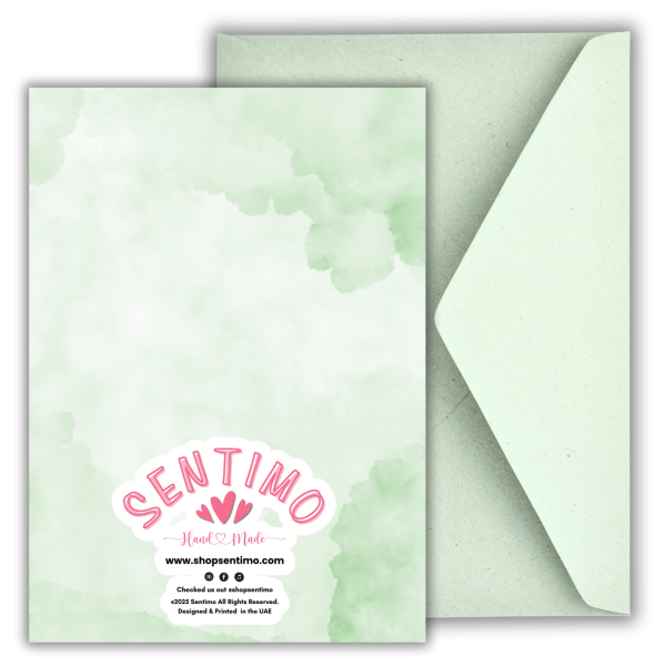 Welcome to the World – Unisex Newborn Greeting Card - Image 2