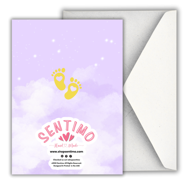 Welcome to the World, Baby – Newborn Greeting Card - Image 3
