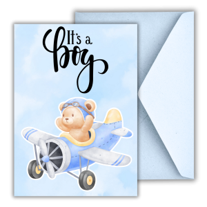 It’s a Boy! – Baby Bear Greeting Card