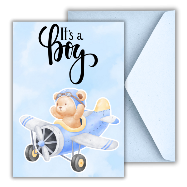 It’s a Boy! – Baby Bear Greeting Card