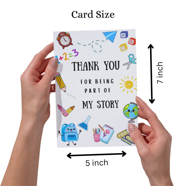 Thank You For Being Part of my life - Teacher's Day Greeting Card - Image 3