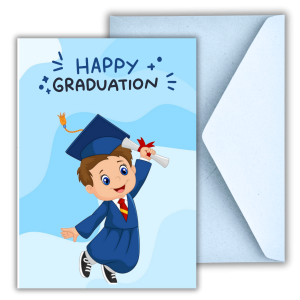 You Did It, Champ! – Graduation Card for Boys