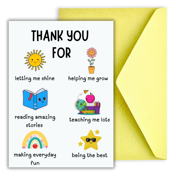 Thank You For Letting Me Shine - Teachers Day Card