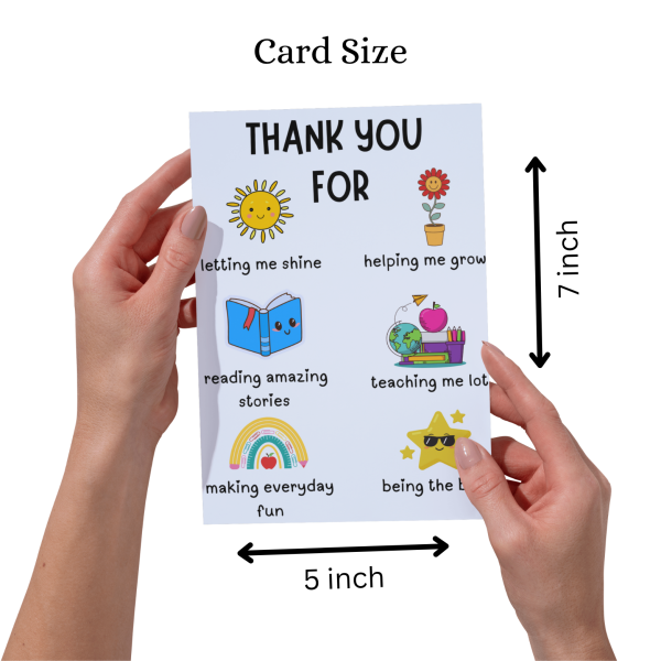 Thank You For Letting Me Shine - Teachers Day Card - Image 3