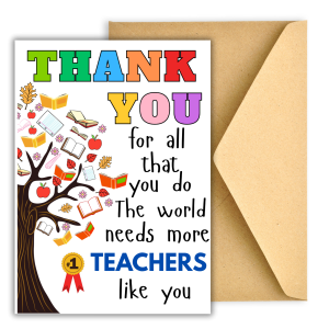 Thank You For Everything - Teachers Day Card