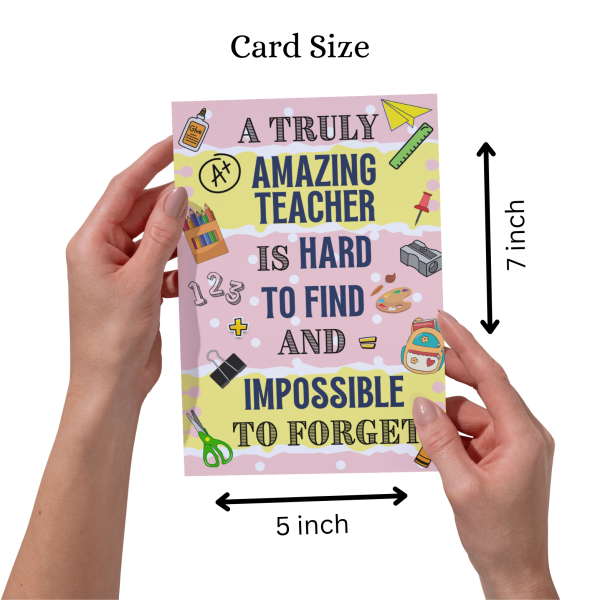 A Truly Amazing Teacher - Teacher's Day Greeting Card - Image 3