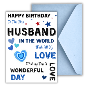Happy Birthday Best Husband - Greeting Card
